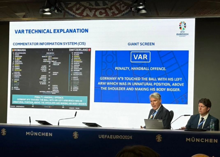 EUFA Umumkan Keputusan VAR di EURO 2024 Akan Dijelaskan di Stadion dan di TV!