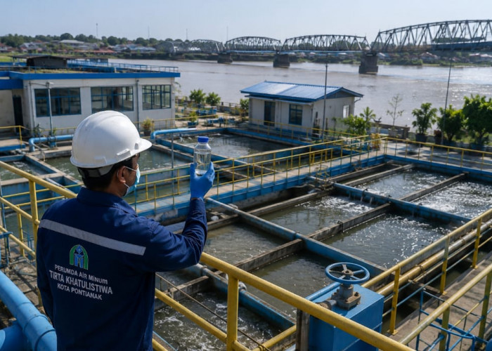PDAM Pontianak Rilis Update Kadar Garam Air Hari Ini, Salinitas IPA Nipah Kuning Capai 1.121 mg/l