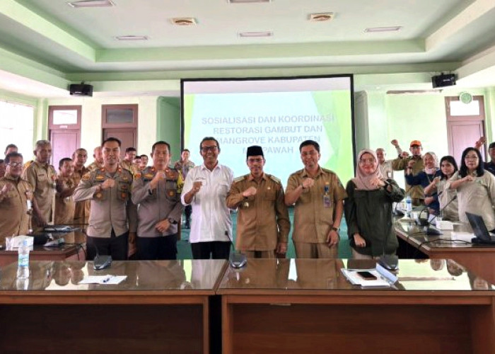 BRGM dan DLHK Kalbar Gelar Sosialisasi dan Koordinasi Restorasi Gambut Kabupaten Mempawah