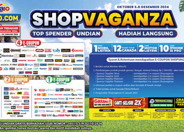 Desember, Kesempatan Terakhir untuk Shopvaganza 2024 Mitra10: Siapa yang Akan Menang?