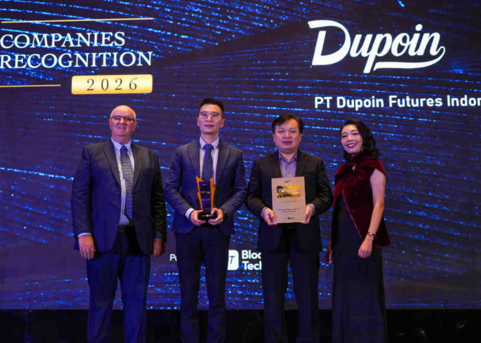 Dupoin Futures Raih Penghargaan Top Futures Broker 2026 dari Bloomberg Technoz bersama Indonesia Data