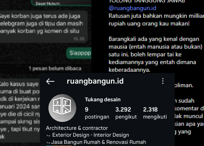 Bangun Rumah, Malah Ditinggal Roboh: Dugaan Penipuan oleh Akun Ruangbangun.id Mencuat