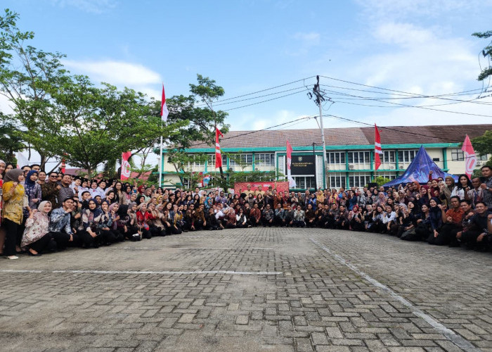 BRI BO Pontianak Gajah Mada Gelar Upacara Bendera HUT RI Ke-80 Berkolaborasi dengan BRI BO Pontianak