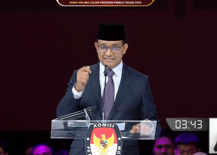 Visi misi program anies saat debat capres terakhir: bukan memberikan bansos untuk kepentingan yang memberikan 