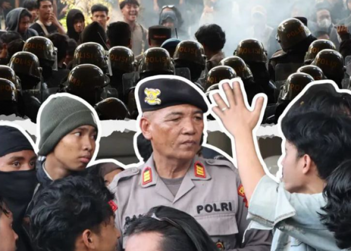 Sabar di Tengah Panasnya Aksi, AKP Samidi Jadi Penengah Polisi dan Masyarakat