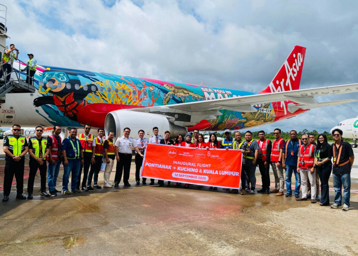 Resmikan Penerbangan Internasional Perdana, AirAsia Buka Dua Rute Baru Malaysia dari Bandara Supadio Pontianak