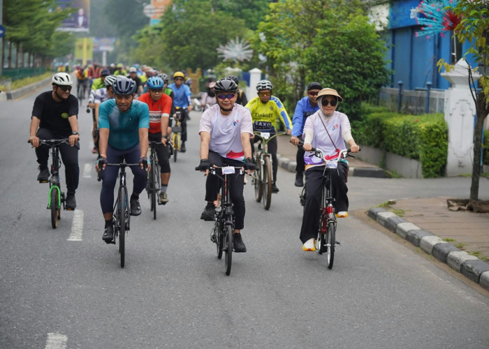 1.200 Pesepeda Ramaikan Happy Cycling HUT ke-255 Kota Pontianak