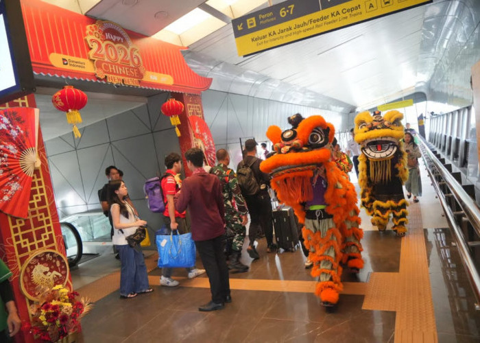 KAI Daop 2 Bandung Rayakan Imlek 2026 dengan Barongsai