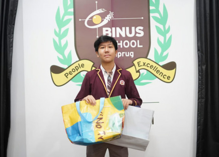 Inisiatif Siswa BINUS SCHOOL Simprug Daur Ulang Spanduk Bekas untuk Kebutuhan Anak Sekolah di Sumba, NTT