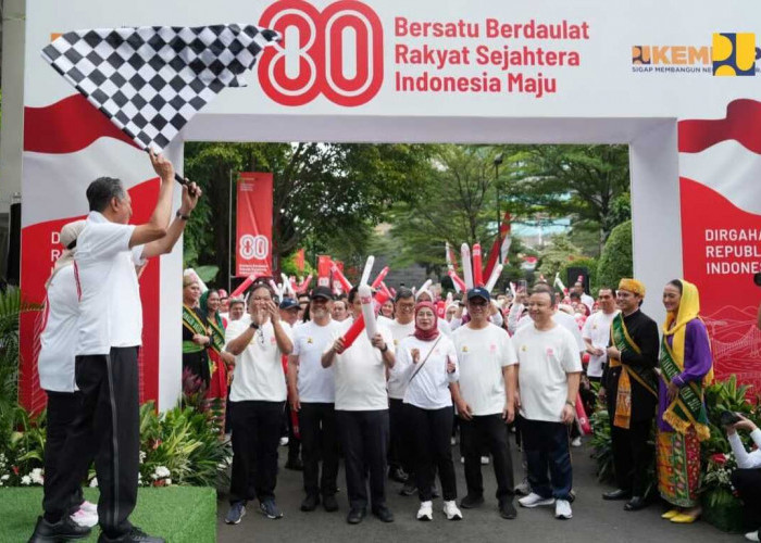 Libatkan 2.000 Orang, Kementrian Pekerjaan Umum Gelar Jalan Sehat dan Fetival Merdeka Peringati HUT ke -80 RI