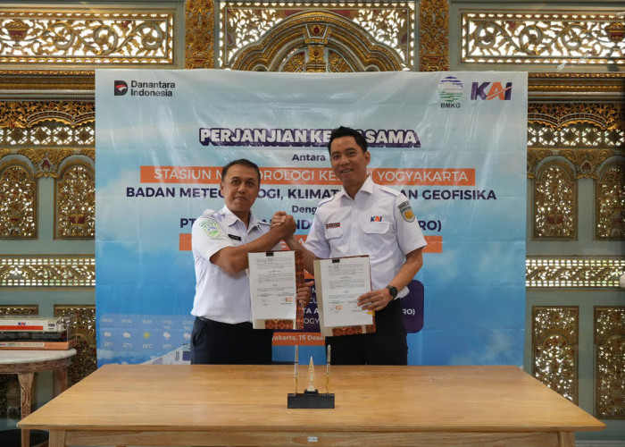 KAI Daop 6 Yogyakarta Jalin Kerja Sama dengan Stasiun Metereologi BMKG Kelas II Yogyakarta