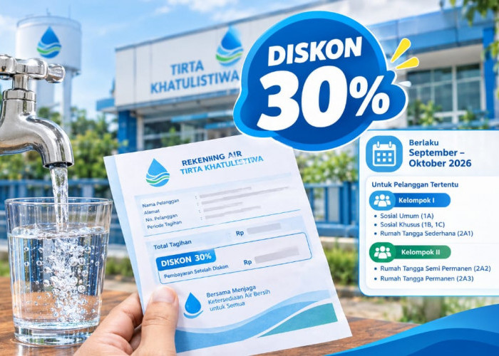 PDAM Pontianak Berikan Diskon 30 Persen untuk Pelanggan, Berlaku September-Oktober 2026