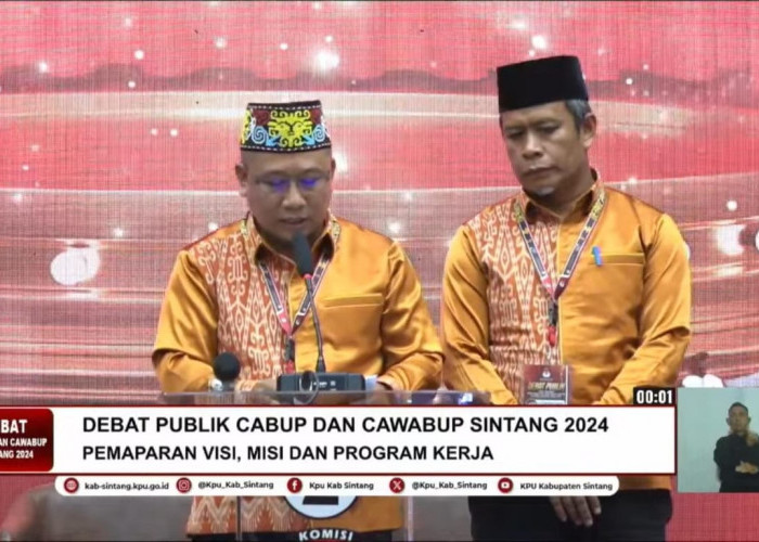 Pasangan Hero di Debat Publik Pilkada Sintang 2024: Wujudkan Sintang Religius, Maju, dan Berkeadilan