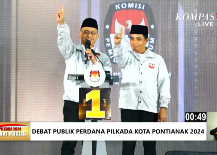 Tutup Debat Publik dengan Pantun, No Urut 1: Ingin Pontianak Berkelas, Edi-Bahasan Pilihan Cerdas!