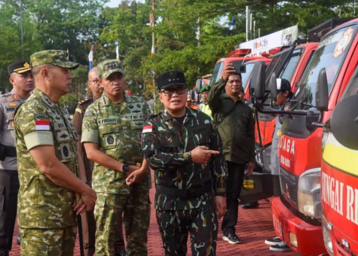 Pangdam XII dan Bupati Sujiwo Perkuat Kesiapan Hadapi Karhutla di Kubu Raya