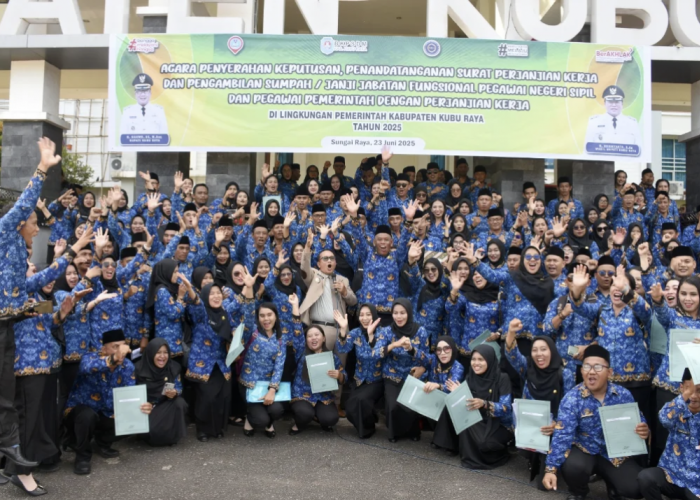 621 P3K Dilantik jadi ASN, Bupati Kubu Raya Tekankan Jiwa Karsa dan Profesionalisme