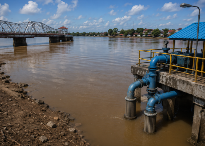 Debit Sungai Kapuas dan Landak Menurun, PDAM Pontianak Lakukan Penyesuaian Distribusi Air Bersih