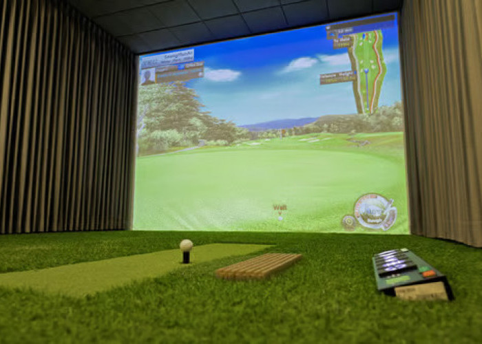 “Awan Eight - Golf”, Golf Simulator Pertama di Bandung, Rasakan Sensasi Main di Lapangan Golf Korea 