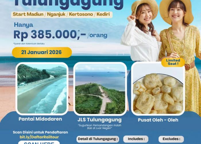 KAI Daop 7 Madiun Ajak Masyarakat Mencoba Program Rail Tour Jawa Timur Paket Wisata Kota Sejuta Pantai