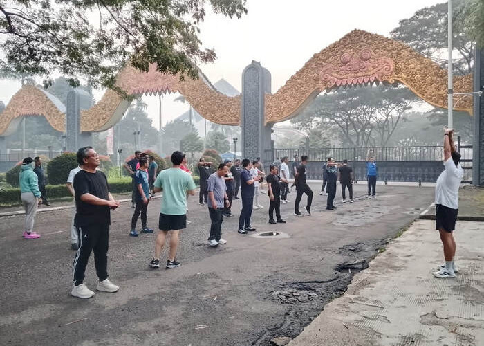Pererat Kebersamaan, Manajemen BRI Region 6 Gelar Jogging Bersama di Kawasan TMII