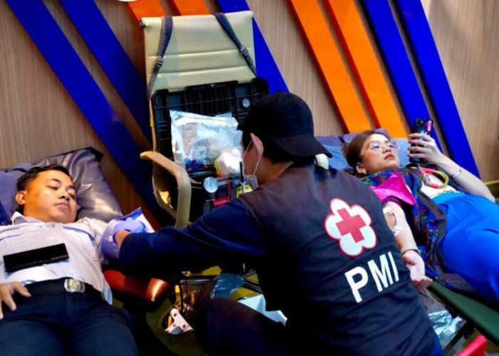 Wujudkan Kepedulian Sosial, Puluhan Pegawai KAI Properti Ikut Donor Darah