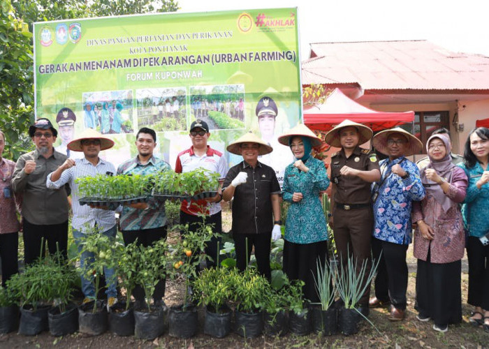 Kerap Sumbang Inflasi, TPID Kuponwah Gelar Tanam Cabai dan Jagung Serentak di Pontianak