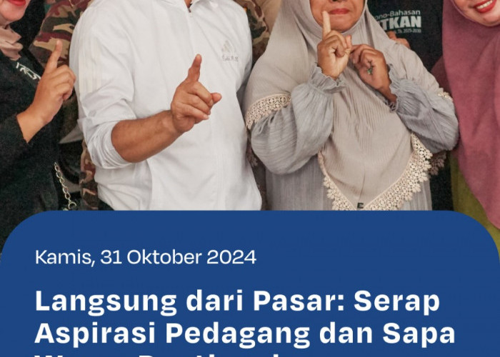 Serap Aspirasi Warga dan Pedagang Pasar Teratai, Edi Kamtono Janji Bakal Rehab Kawasan