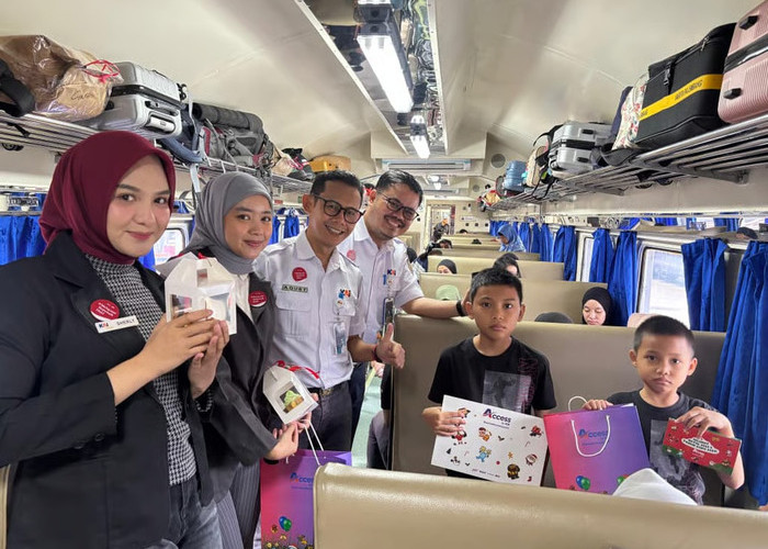 KAI Divre III Palembang, Catat 3.825 Orang Gunakan Kereta Api di Hari Natal 2025