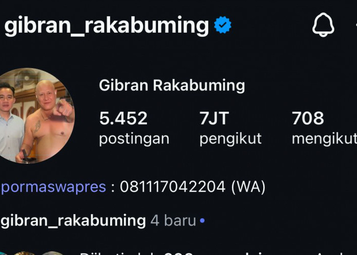 Foto Profil Instagram Gibran Bersama Asiang: Kode Politik Menuju Pilpres 2029?