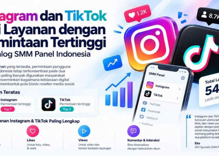 Instagram dan TikTok Jadi Layanan dengan Permintaan Tertinggi di Katalog SMM Panel Indonesia