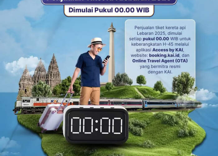 Jangan Lupa! Tiket Kereta Api Lebaran 2025 Sudah Mulai Bisa Dipesan Setiap Pukul 00.00 WIB