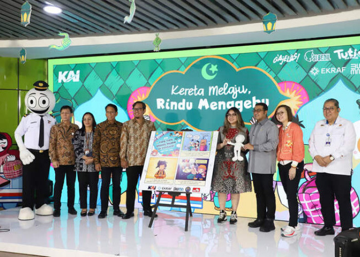 KAI Dukung Kemajuan Industri Kreatif dan Intellectual Property (IP) Lokal Melalui Livery Idul Fitri di Kereta 