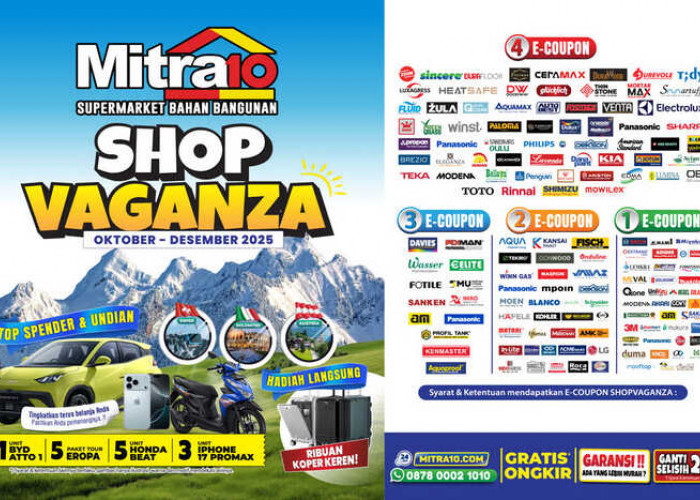 Shopvaganza 2025 Resmi Dimulai! Belanja Hemat, Raih Hadiah Spektakuler di Mitra10