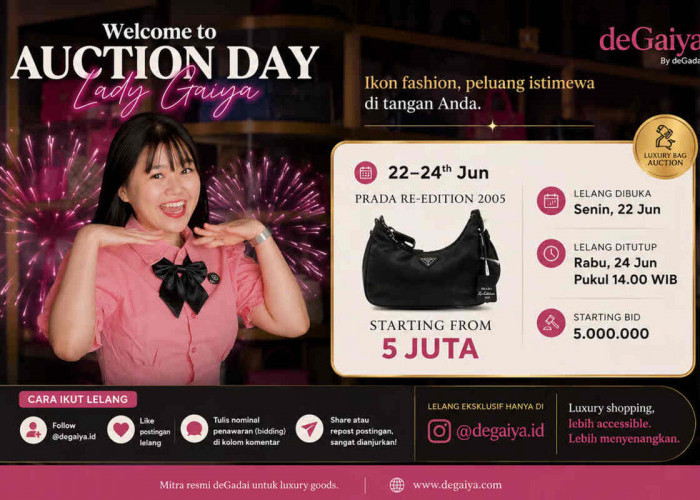 Luxury Bag Auction Kembali Digelar, Prada Re-Edition 2005 Siap Diperebutkan Mulai Rp5 Juta di @degaiya.id
