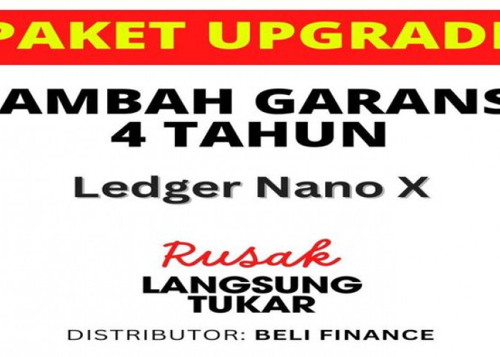 Pertama di Indonesia Tambah Garansi 4 Tahun Ledger Nano X Dompet Kripto dari Beli Finance dan CryptoWatch.ID