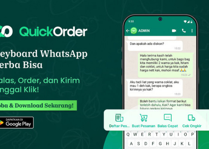 Tenang sekarang ada “QuickOrder”, Aplikasi Keyboard Pengganti Selly yang Bisa Bantu Seller UMKM Makin Satset J