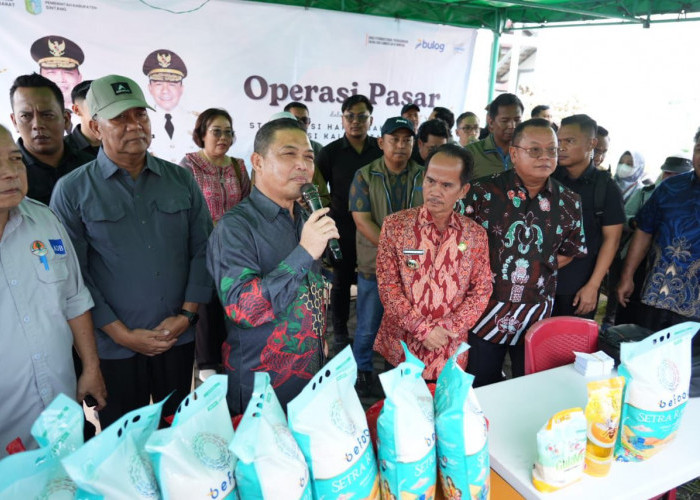 Gubernur Kalbar Gelar Gerakan Pangan Murah Jelang Nataru di Sintang