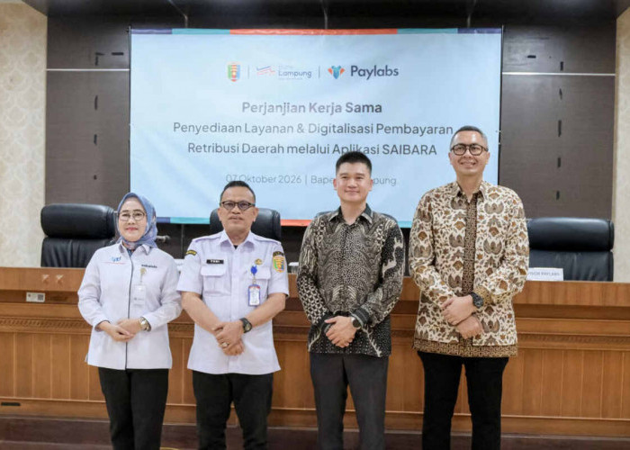 Bapenda Lampung, Bank Lampung, dan Paylabs Kolaborasikan Digitalisasi Pembayaran Retribusi Daerah