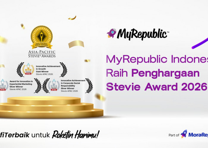 MyRepublic Indonesia  Raih 3 Penghargaan Stevie Awards 2026