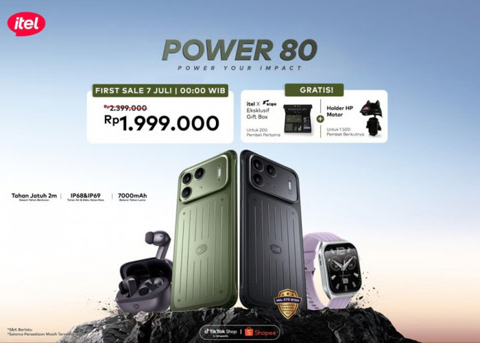 itel POWER 80 Resmi Rilis! Tahan Benturan, Tahan Air, dan Bisa Rekam Video di Dalam Air