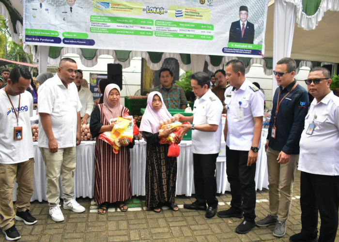 Pasar Murah Sambangi Pontianak Utara, Warga Antusias Serbu Bapok Murah