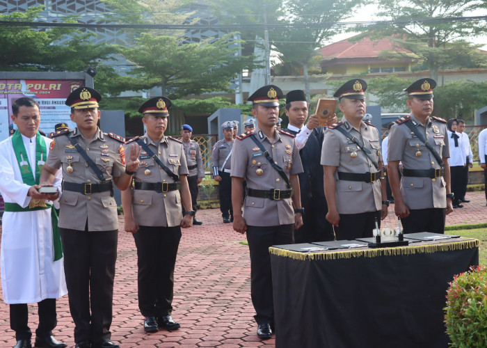 Upacara Serah Terima Jabatan Wakapolres dan Tiga Kapolsek: Penyegaran Kepemimpinan di Jajaran Polres Mempawah