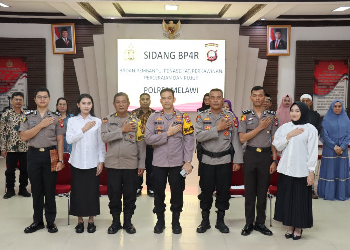 SDM Polres Melawi Gelar Sidang BP4R Dua Personel