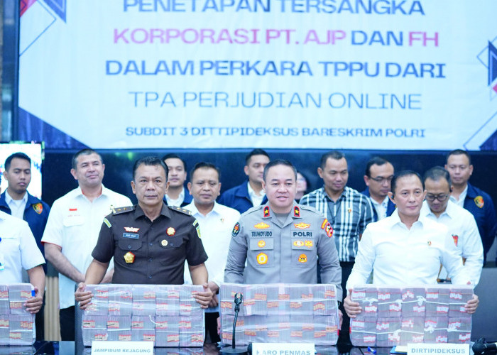 Polri Tetapkan PT AJP dan FH Sebagai Tersangka TPPU Judi Online, Sita Uang Rp 103,27 Miliar