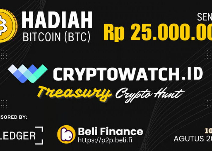 Buruan! CryptoWatch Gelar 