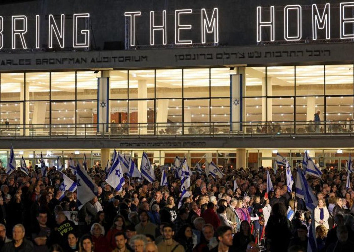 Ribuan Warga Israel Berunjuk Rasa Menyuarakan Ketidakpuasan terhadap Pemerintahan Netanyahu