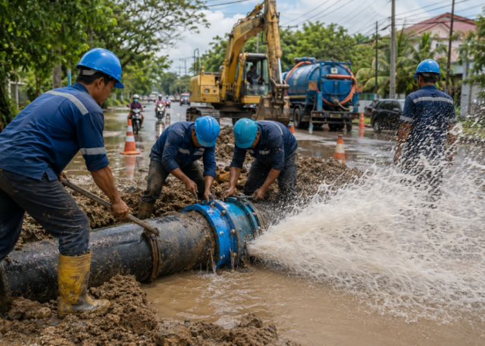 PDAM Pontianak Perbaiki Pipa PVC 500 mm pada 3 Agustus 2026, Ini Wilayah Terdampak
