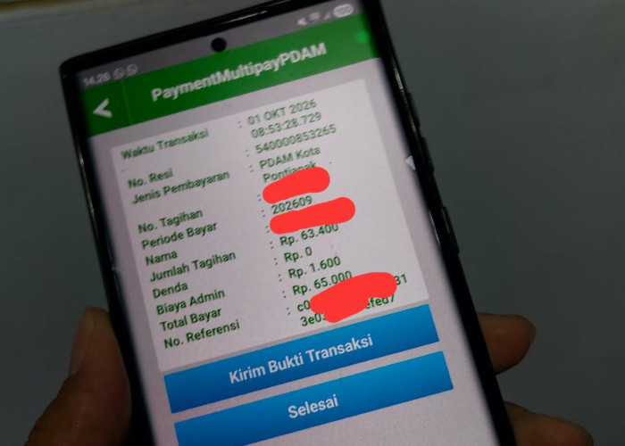 Warga Terbantu Diskon PDAM Pontianak, Pemakaian September Lebih Ringan