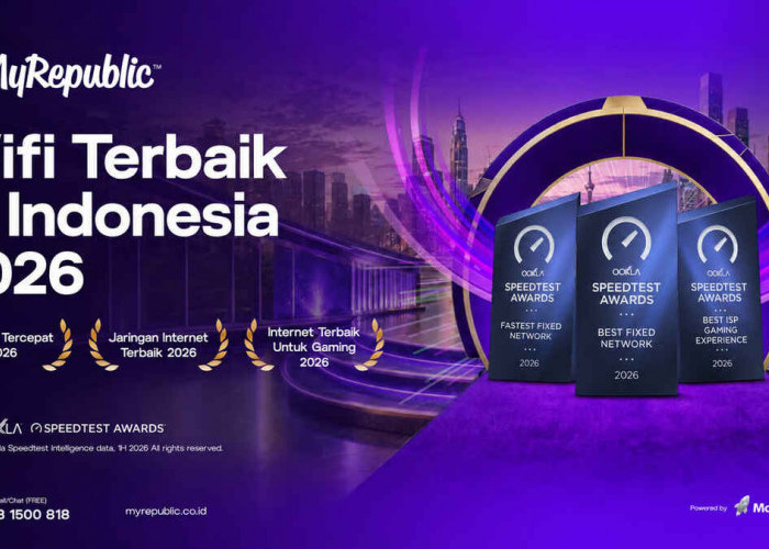MyRepublic Indonesia Kembali Diakui sebagai Jaringan Terbaik dan Tercepat di Indonesia dari Ookla®