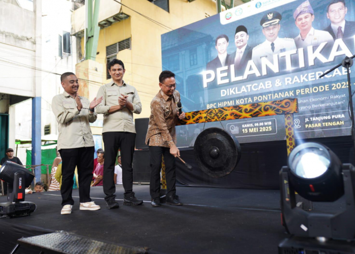 Pertama Kali, Pelantikan HIPMI Pontianak Dilaksanakan di Pasar: Dekat UMKM dan Warga